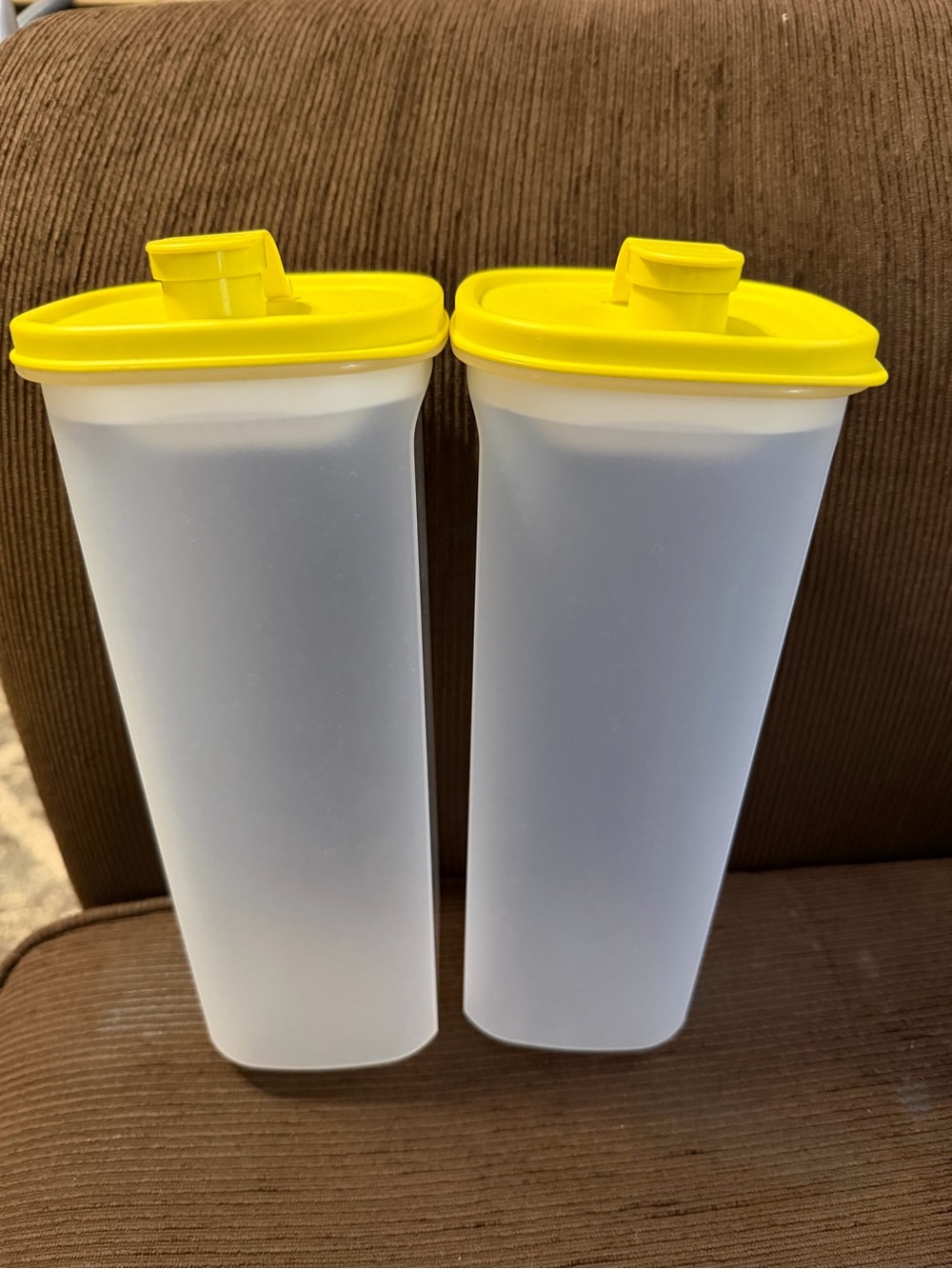 Yellow Lid Tall Pantry Canister - Set of 2
